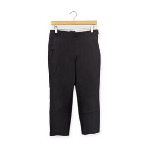 J. Crew Martie Black Bi-Stretch Cotton Pants Size 6